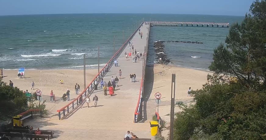 Palangos tiltas tiesiogiai - video kamera ant tilto